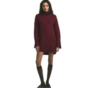 NWT Favorite Daughter The St. James Dress Cashmere Wool Blend (Vineyard/XS)